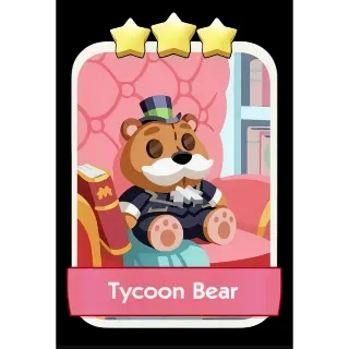Tycoon Bear 3⭐ Monopoly Go Sticker