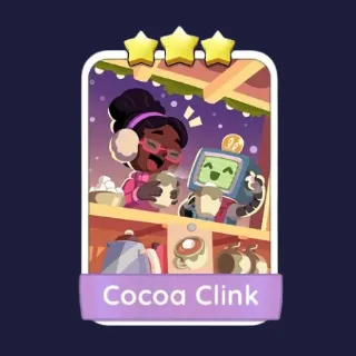 Cocoa Clink 3⭐ Monopoly Go Sticker