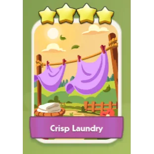 Crisp Laundry 4⭐ Monopoly Go Sticker Set 18