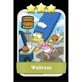 Waitress 3⭐ Monopoly Go Sticker