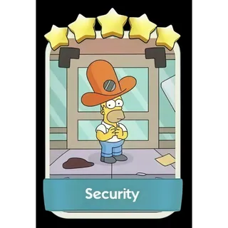 Security 5⭐ Monopoly Go Sticker