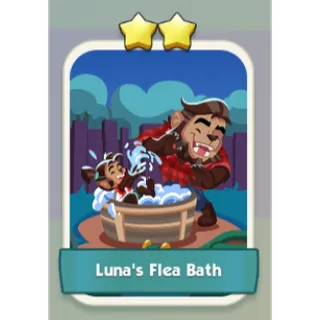 Luna's Flea Bath 2⭐ Monopoly Go Sticker Set 6