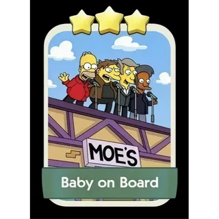 Baby on Board 3⭐ Monopoly Go Sticker