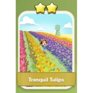 Tranquil Tulips 2⭐ Monopoly Go Sticker Set 7