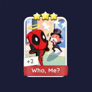 Who, Me? 3⭐ Monopoly Go Sticker