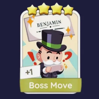 Boss Move 4⭐ Monopoly Go Sticker