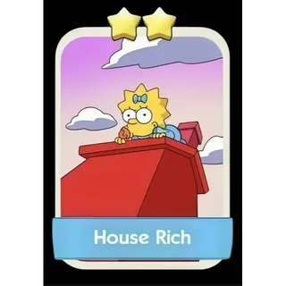 House Rich 2⭐ Monopoly Go Sticker