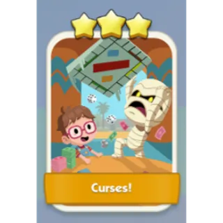Curses 3⭐ Monopoly Go Sticker Set 10