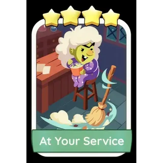 At Your Service 4⭐ Monopoly Go Sticker Set 15