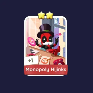 Monopoly Hijinks 2⭐ Monopoly Go Sticker