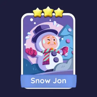 Snow Jon 3⭐ Monopoly Go Sticker