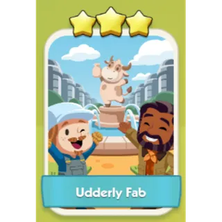 Udderly Fab 3⭐ Monopoly Go Sticker Set 10