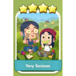 Very Serious 4⭐ Monopoly Go Sticker Set 15