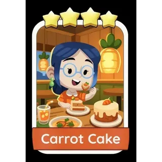 Carrot Cake 4⭐ Monopoly Go Sticker Set 14