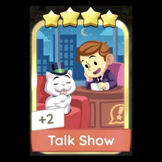 Talk Show 4⭐ Monopoly Go Gold Sticker Golden Blitz