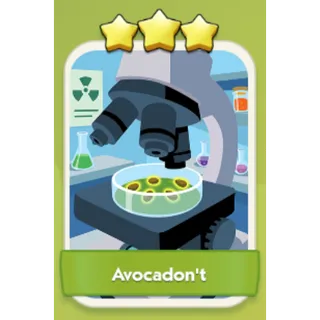 Avocadon't 3⭐ Monopoly Go Sticker Set 12