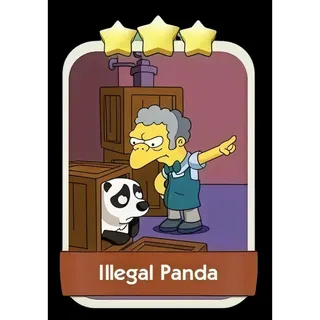 Illegal Panda 3⭐ Monopoly Go Sticker
