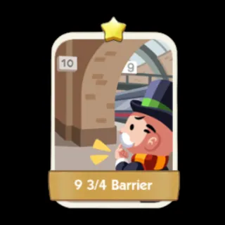 9 3/4 Barrier 1⭐ Monopoly Go Sticker