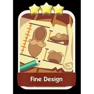 Fine Design 3⭐ Monopoly Go Sticker