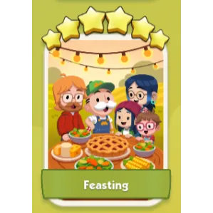 Feasting 6⭐ Monopoly Go Sticker Set 17