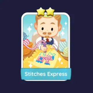 Stitches Express 2⭐ Monopoly Go Sticker