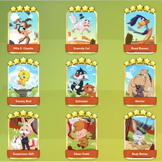 Looney Legends Monopoly Go Stickers Set 21 (Read Important Note and Rules)