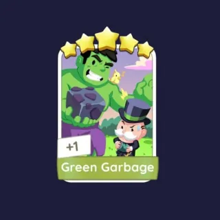 Green Garbage 5⭐ Monopoly Go Sticker