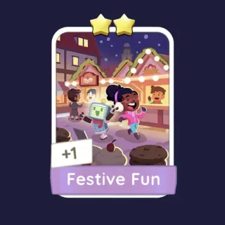 Festive Fun 2⭐ Monopoly Go Sticker