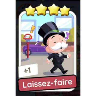 Laissez-Faire 4⭐ Monopoly Go Sticker Bonus Set 