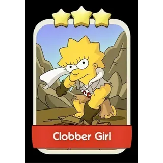 Clobber Girl 3⭐ Monopoly Go Sticker