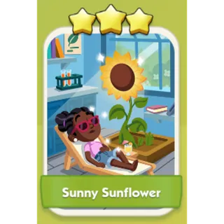 Sunny Sunflower 3⭐ Monopoly Go Sticker Set 12