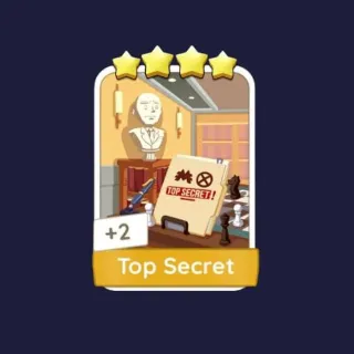 Top Secret 4⭐ Monopoly Go Sticker