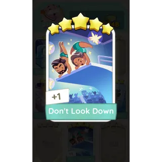 Don't Look Down 5⭐ Monopoly Go Sticker