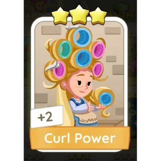 Curl Power 3⭐ Monopoly Go Sticker