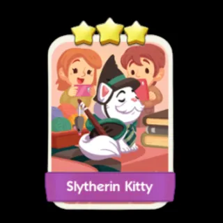 Slytherin Kitty 3⭐ Monopoly Go Sticker