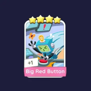 Big Red Button 4⭐ Monopoly Go Sticker