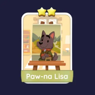 Paw-na Lisa 2⭐ Monopoly Go Sticker