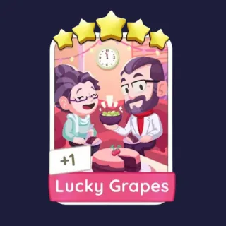 Lucky Grapes 5⭐ Monopoly Go Sticker