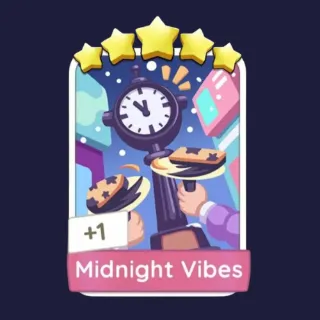 Midnight Vibes 5⭐ Monopoly Go Sticker