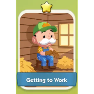 Getting to Work 1⭐ Monopoly Go Sticker Set 2