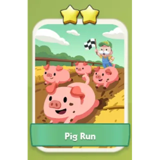 Pig Run 2⭐ Monopoly Go Sticker Set 4