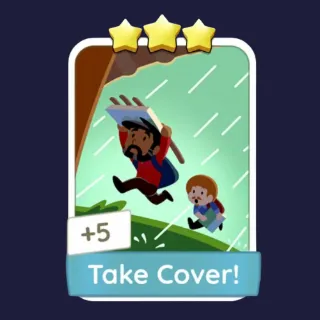 Take Cover! 3⭐ Monopoly Go Sticker