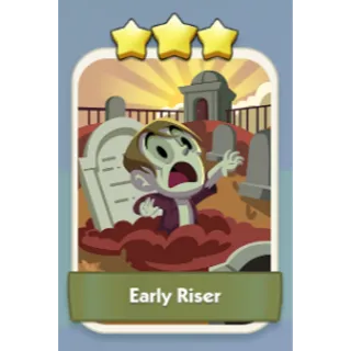 Early Riser 3⭐ Monopoly Go Sticker Set 13
