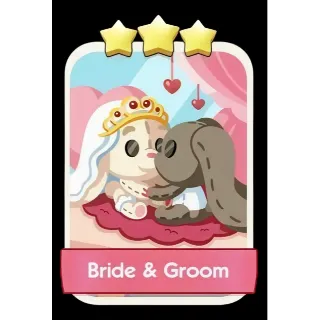 Bride and Groom 3⭐ Monopoly Go Sticker