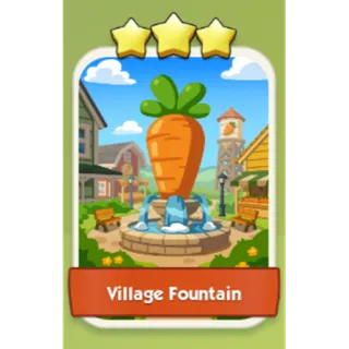 Village Fountain 3⭐ Monopoly Go Sticker Set 14