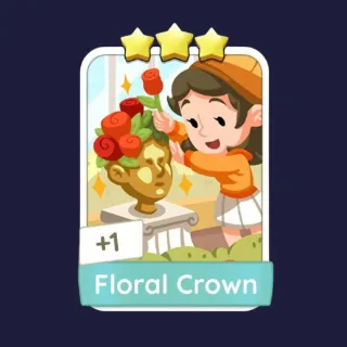 Floral Crown 3⭐ Monopoly Go Sticker