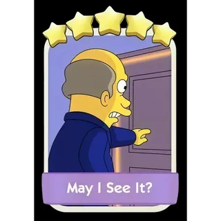 May I See It 5⭐ Monopoly Go Sticker