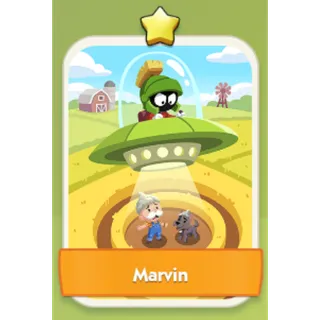 Marvin 1⭐ Monopoly Go Sticker Set 1
