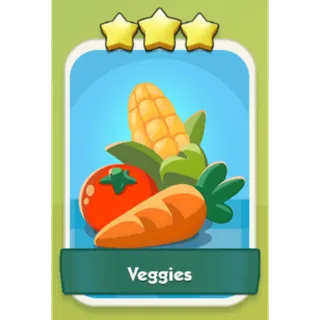 Veggies 3⭐ Monopoly Go Sticker Set 11