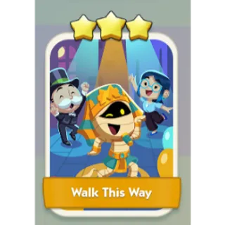 Walk This Way 3⭐ Monopoly Go Sticker Set 10